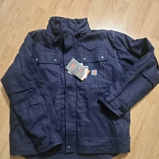 $309 NWT Flame Resistant FS Carhartt Work Jacket Mens XL Blue 3 Warmest Rating