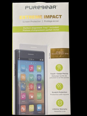 iPhone X  5.8  Screen Protector 2018 PureGear Extreme Impact Scratch Protection