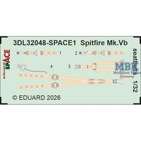 Eduard ED3DL32048 Supermarine Spitfire Mk.Vb Seatbelts Space 1/32