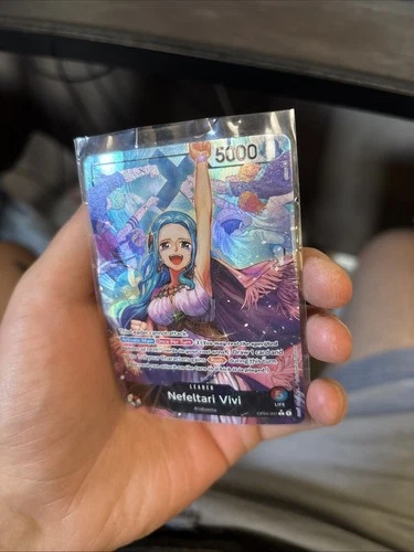 Nefeltari Vivi OP04-001 Alternate Art Leader	One Piece Card English Damaged