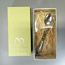 Metal Morphosis by Kaycee Binns Pewter Baby Spoon OPEN WIDE Airplane Box