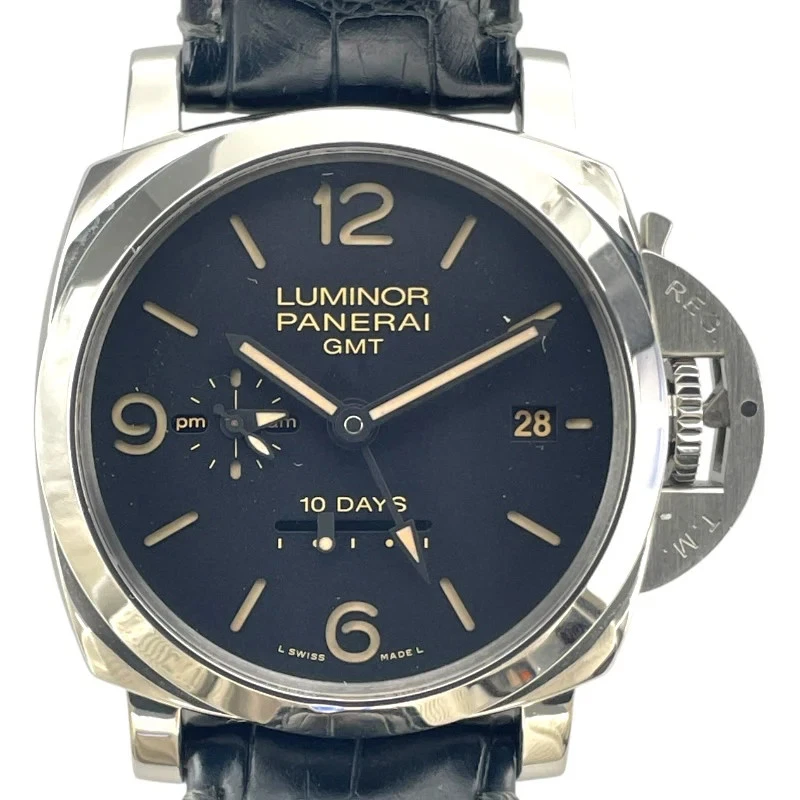 Panerai — PANERAI Luminor 1950 10 GMT PAM00533 44mm SS Black Dial Automatic 2015 #OKW1113