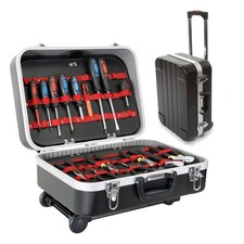 Perel Werkzeugkoffer Trolley aus Aluminium 46...