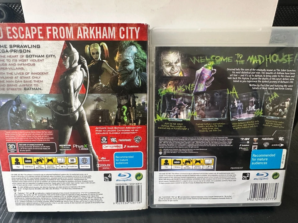 Batman Arkham Asylum & Arkham City - Playstation 3 PS3 Games Bundle Complete - Image 2 of 4