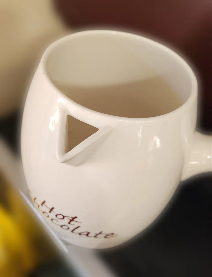 Jarra de chocolate caliente de cerámica Bonjour con mango  Foto 3 de 4