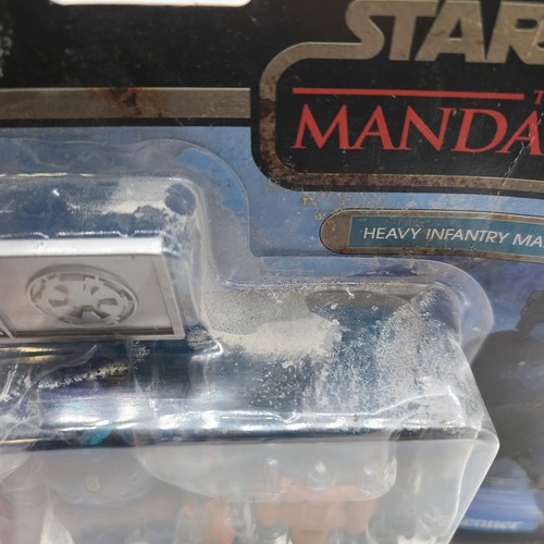 HEAVY INFANTRY MANDALORIAN Star Wars vintage collection black slight pkg dmg - 第 5/5 張圖片