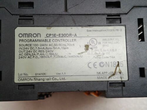 LOTE CONTROLADOR PROGRAMABLE MÓDULO CPU PLC OMRON CP1E E40DR - Imagen 8 de 10