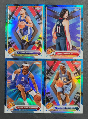 2023-24 Topps Chrome BLUE BASKETBALL REFRACTORS You Pick - 2 Card Minimum