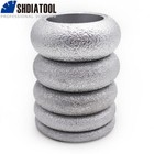 Dia 3 in / 75mm Vacuum Brazed Diamond Convex Wheel Grinding Disc Dry or Wet