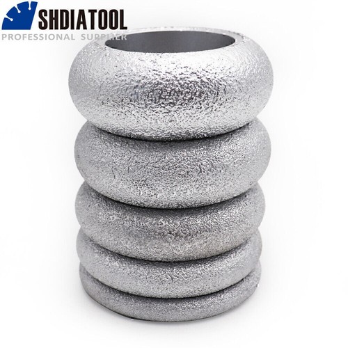 Dia 3 in / 75mm Vacuum Brazed Diamond Convex Wheel Grinding Disc Dry or Wet - Picture 1 of 12