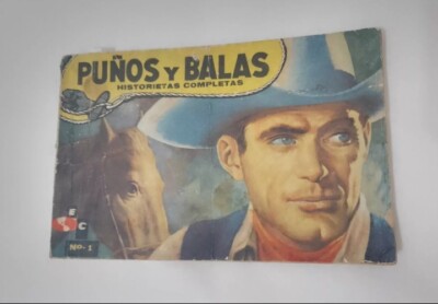 PUÑOS Y BALAS #1 Western Comic Album Buz Sawyer OMull & Jeff Argentina 1950