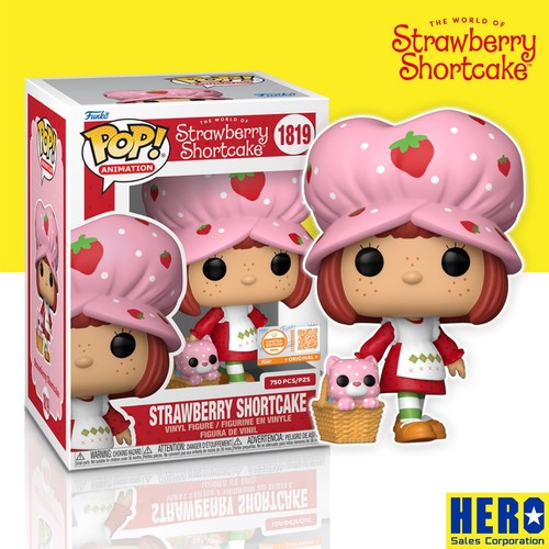 FUNKO POP! ERDBEER SHORTCAKE #1819 MIT PUDDINGGRAL 750 TEILE - HOCHWERTIG