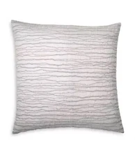 Donna Karan Pillow Sham Luna Decorative Luxury Euro Decor MSRP $190 Platinum