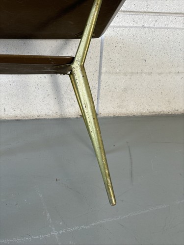 Mid Century Modern Coffee/side Table Aluminum Legs Formica Top - Picture 13 of 15