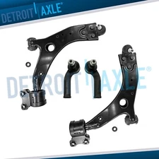 Front Lower Control Arms w/Ball Joints Outer Tie Rods for Volvo C30 C70 V50 S40