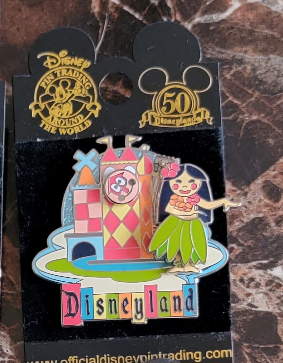 Disneyland 50th Anniversary Retro Pins - 7 PINS 2005 RARE