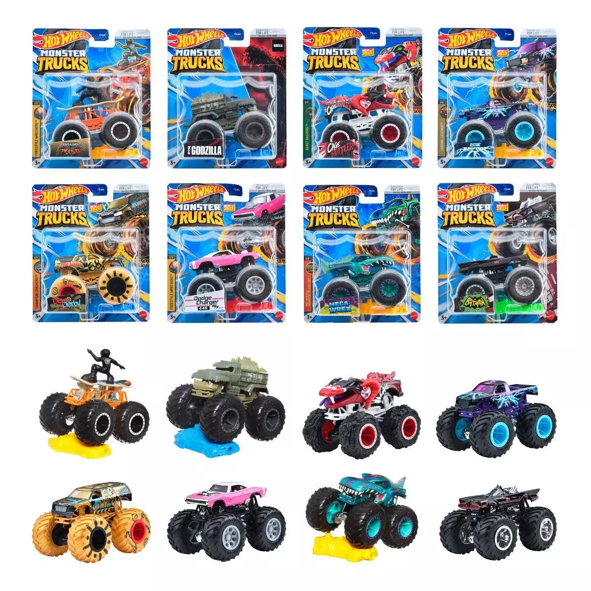 Hot Wheels Monster Trucks 1:64 Vehicle Assortment - FYJ44