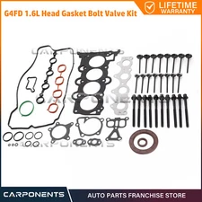 Head Gasket Bolt Intake Exhaust Valve For 12-16 Hyundai Kia Accent Rio 1.6L G4FD