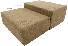 Premium Yoga Block, Non-Slip Studio Grade 3" or 4" Block for Deep Stretch