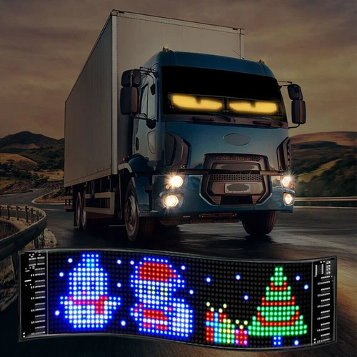 Lampada USB Dinamica Occhi Colorati Soft Screen LED Occhio per Auto Finestra Auto LED - Foto 8 di 20