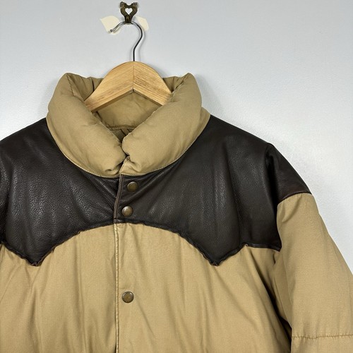 Polo Ralph Lauren Yoke Puffer Jacket, Beuge Brown, Down, RRL, Size Mens XL - Picture 2 of 11