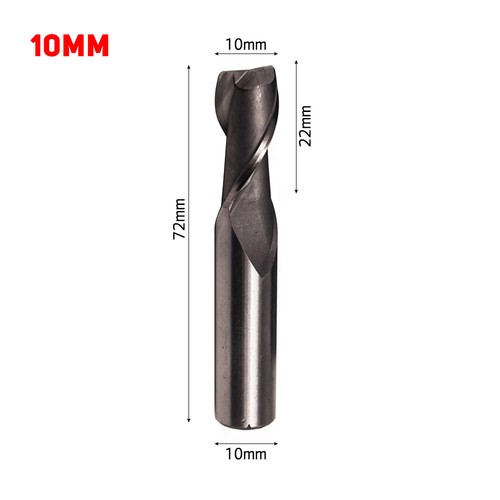 HSS 2Flute 4/6/8/10/12mm Straight Shank End Mill Router Bit Milling Cutter Tool - Picture 5 of 11