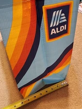 Set Of TWO 2023 Aldi Gear Collection HERITAGE STRIPE Large Eco-Shopping Bag Tote