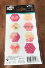 BELLA BLVD EPOXY INSPIRATIONAL LOVE TAGS STICKERS *