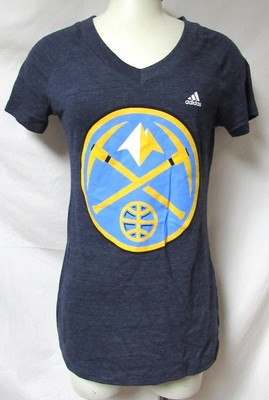 Adidas Denver Nuggets Women's Size Medium or Large V-Neck T-Shirt C1 5714