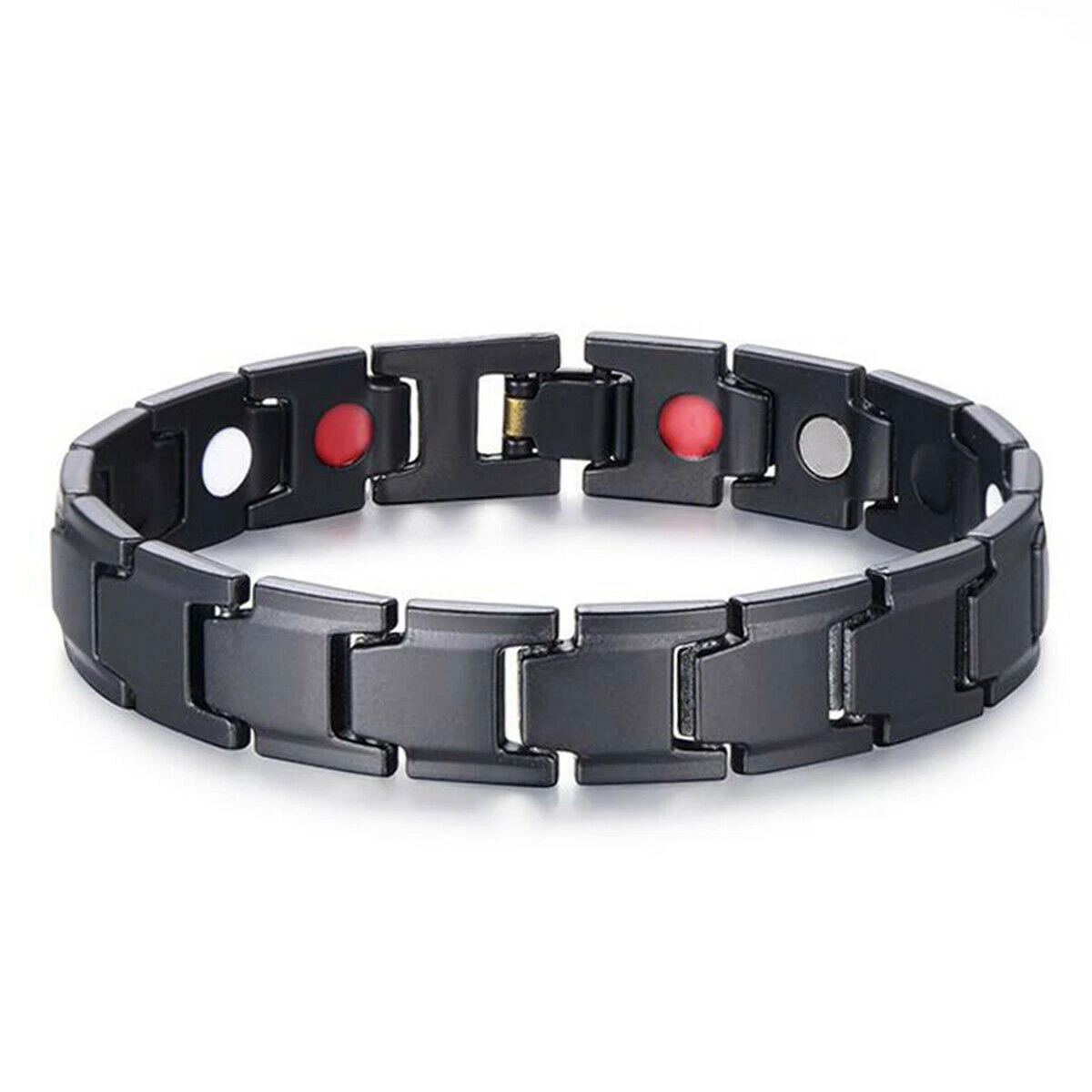 Silver Stainless Steel Titanium Magnetic Bracelet for Bio Magnetic Therapy  For Energy