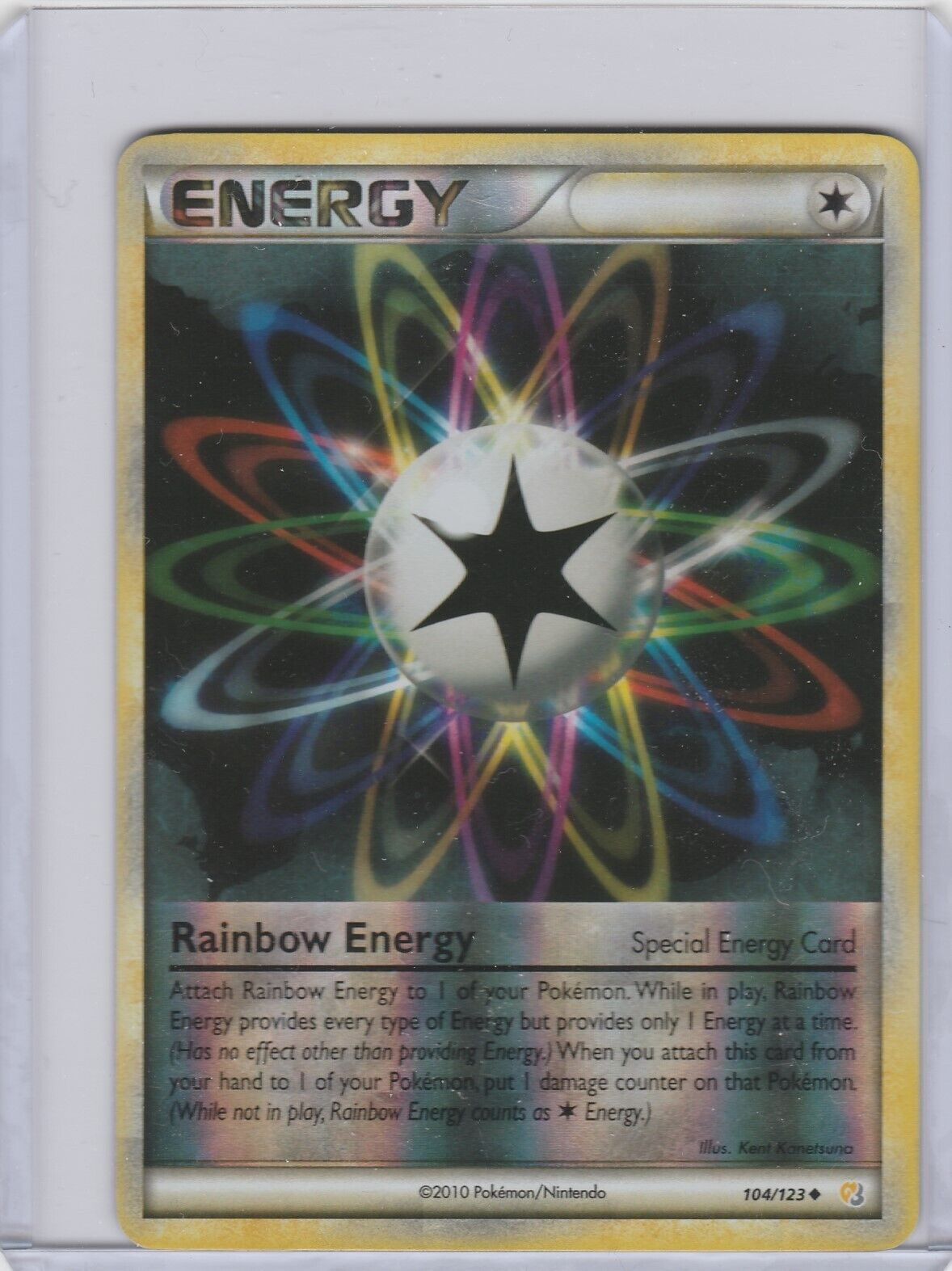 Rainbow Energy Reverse Pokemon League - HeartGold & SoulSilver Pokémon card  104/123