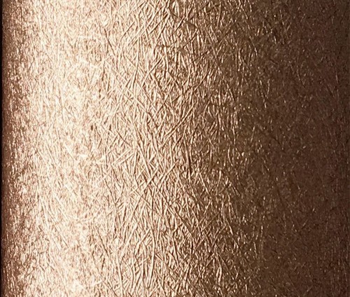 Arthouse Folie gebürstete metallic Vinyl Tapete - Silber & Kupfer/Roségold - Bild 9 von 14