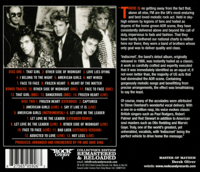 FM ~ Indiscreet (1986) 2CD 2012 Rock Candy Records UK •• NEW •• | eBay