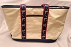 Joe Boxer Canvas Shopper Tote With American Flag Americana - Nwot