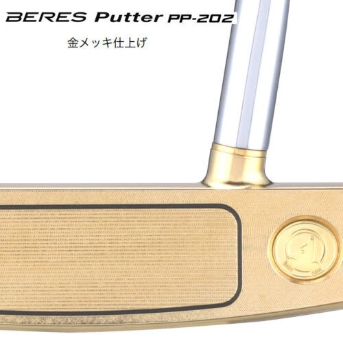 New Honma Beres Gold Platted PP 202 Mallet Putter In 34 Inches Right Handed - Image 2 of 4