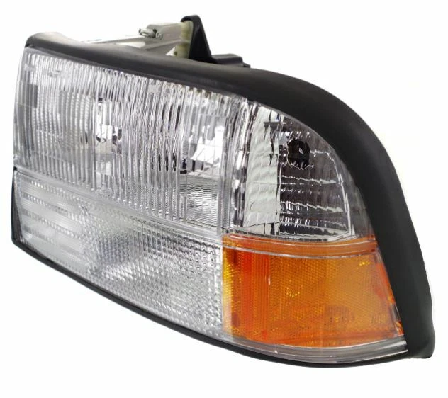 Juego de faros halógenos izquierda y derecha sin luz antiniebla para 1998 1999 2000 2001 GMC Jimmy Foto 3 de 4