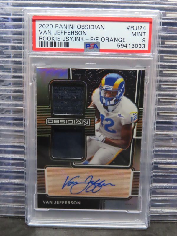 Van Jefferson Panini Obsidian Rookie Jersey Ink #RJI24 Base
