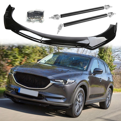 For Mazda CX-3 CX-5 CX-7 Front Bumper Lip Splitter Spoiler Glossy+