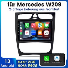 RADIO 2DIN PER MERCEDES CLK W209 W203 W463 W208 BLUETOOTH ANDROID 13 USB CARPLAY