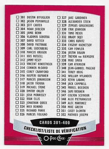 19/20 O-PEE-CHEE WRAPPER REDEMPTION RED PARALLEL (#1-600) U-Pick From List - Picture 57 of 85