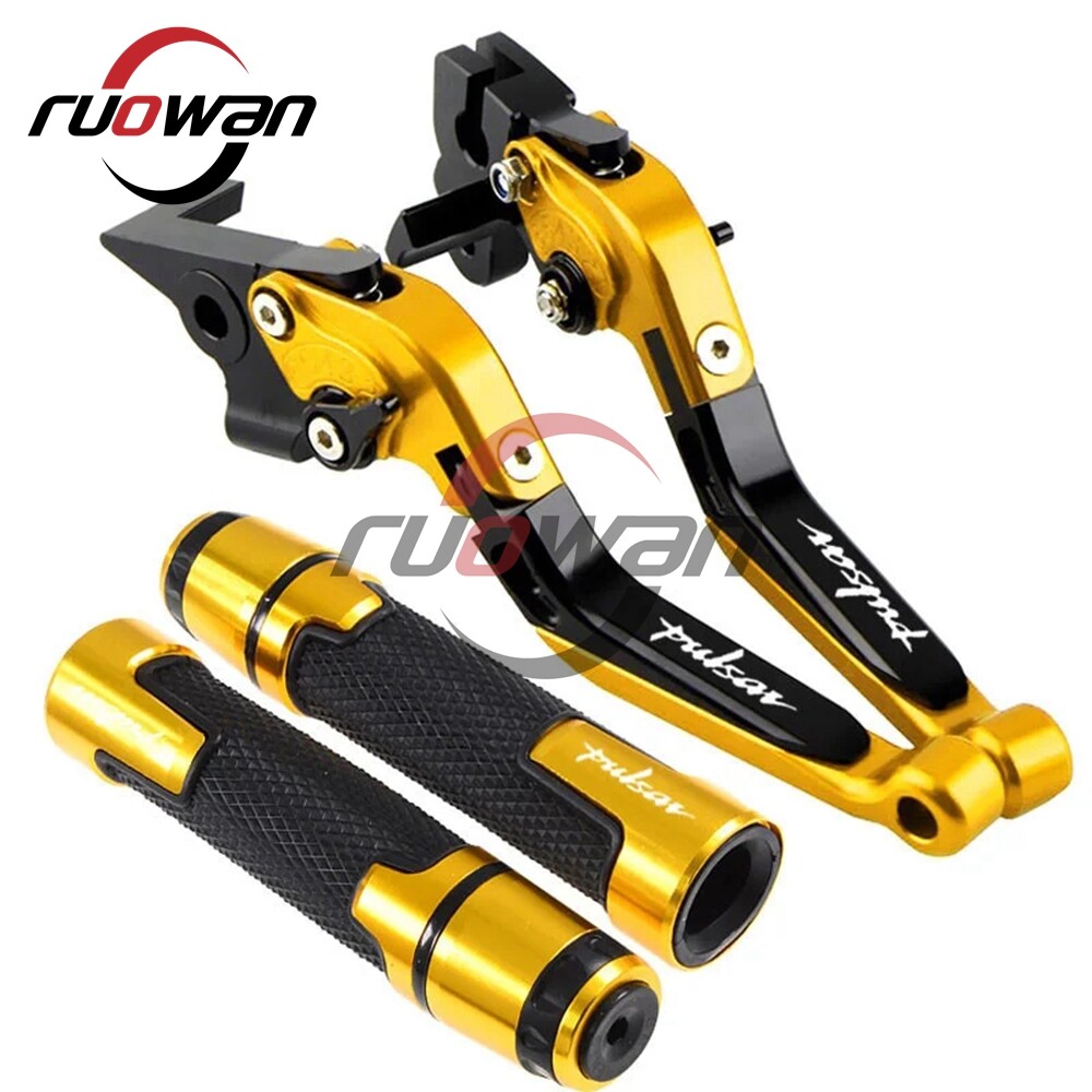 Brake Clutch Levers Handbar End Grips fit For Bajaj Pulsar 200 NS/200