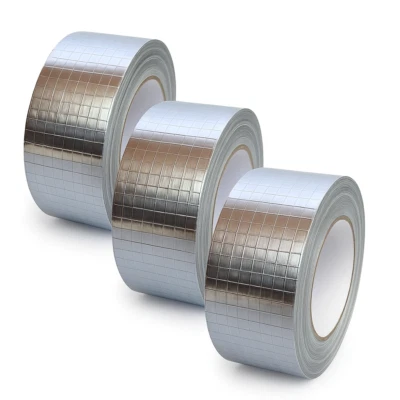4INSTALATOR 3,5,10 Pack Alu Klebeband 45mmx50m Verstärktes Aluminiumklebeband Aluminiumband