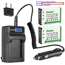 Kastar Battery LCD AC Charger for Fuji NP-85 BC-85 Fujifilm Finepix SL300 Camera