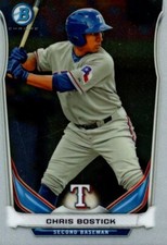 2014 Bowman Chris Bostick Card #BCP78 Texas Rangers