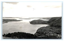 Entrance Somes Sound Southwest Harbor Maine ME RPPC Postcard F1