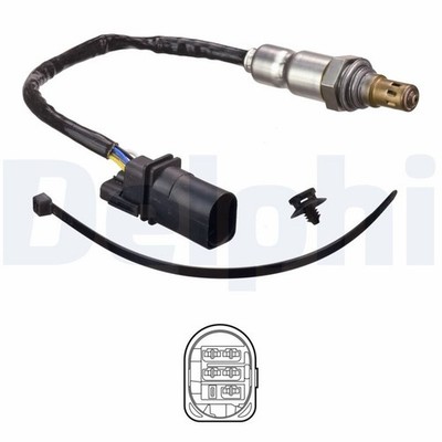 DELPHI Lambdasonde Sensor Abgassteuerung ES21175-12B1 für OPEL MOKKA J13 MERIVA