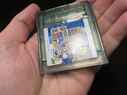 Super Mario Bros Deluxe Gameboy carrello a colori solo buona etichetta salva autentico - Foto 3 di 4
