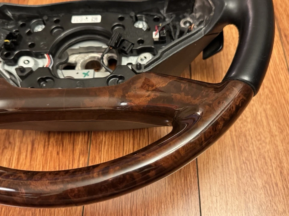 Оригинальный руль 2010-2014 Mercedes-Benz W221 S400 S550 CL550 черный темное дерево - Изображение 3 из 4