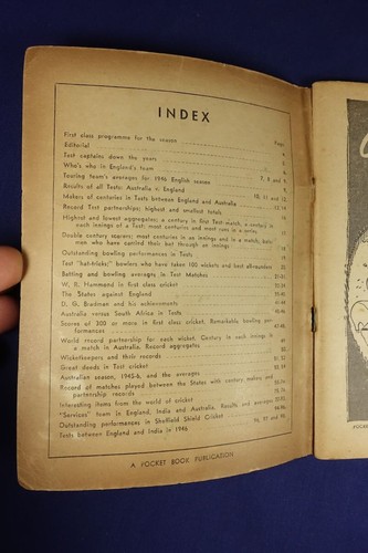 POCKET BOOK CRICKET GUIDE 1946-47 BOOKLET - Picture 3 of 12