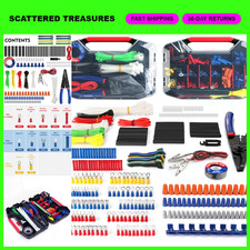 Crimping Tool Kit with 582PCS Heat Shrink Wire Connectors - Electrical Wiring Su